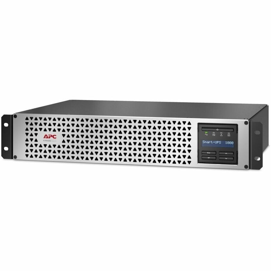 APC Smart-UPS, Line Interactive, 1000VA, Lithium-ion, Rackmount 2U, 120V, 6x NEMA 5-15R outlets, SmartConnect Port+SmartSlot,Short Depth,AVR,LCD,TAA