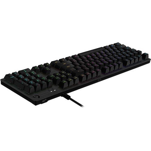 Logitech G512 Gaming Keyboard - Cable Connectivity - USB 2.0 Interface - English - Carbon
