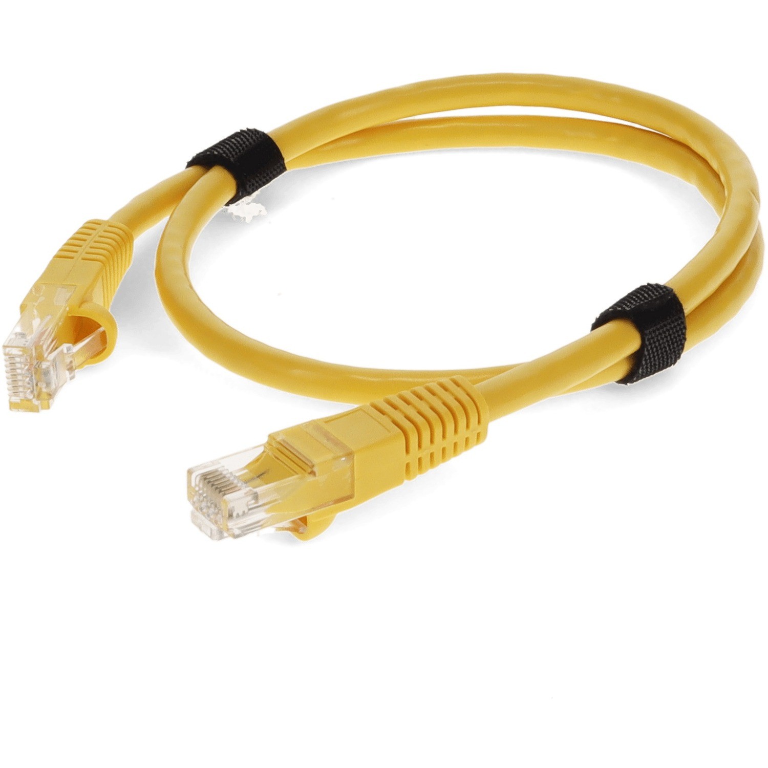 AddOn 5ft Yellow CAT 6A PVC Ethernet Cable Snagless Bubble Boot RJ-45 M/M
