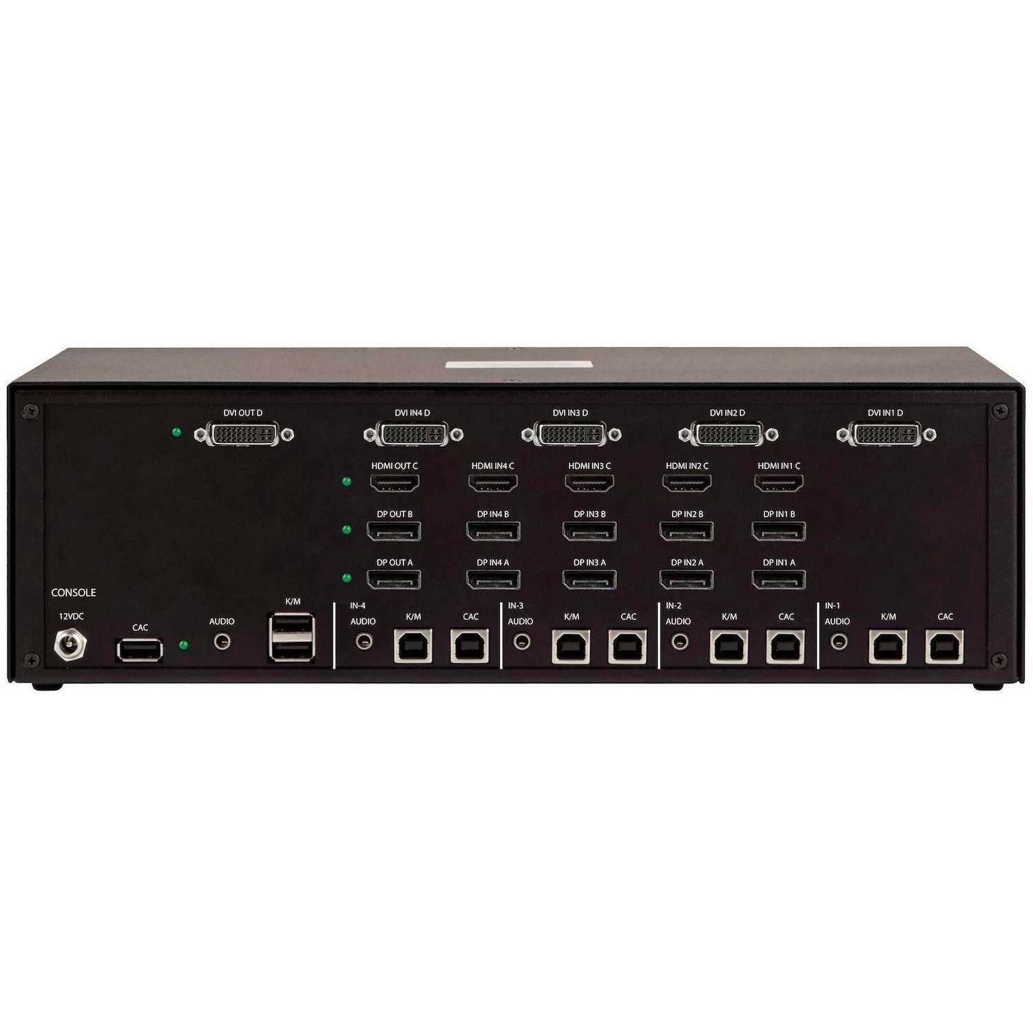 StarTech Secure 4-Port Quad-Monitor KVM Switch, HDMI / DisplayPort / DVI, 4K 60Hz, NIAP 4.0, CAC, Made in the USA