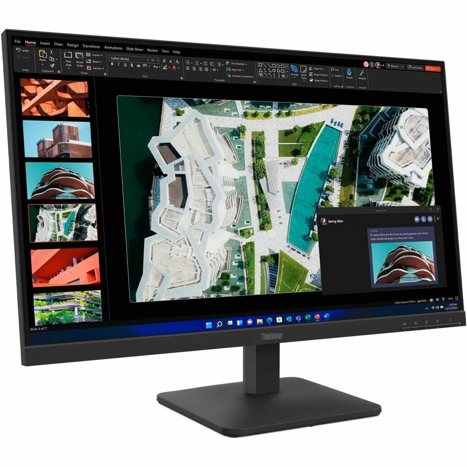 Lenovo ThinkVision S27-4e 27" Class Full HD LED Monitor - 16:9 - Raven Black