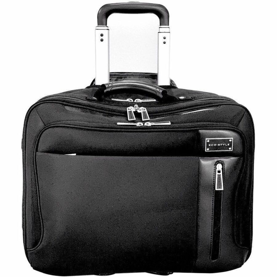 ECO STYLE Tech Exec Carrying Case (Roller) for 16.1" to 17" Notebook, Accessories - Black
