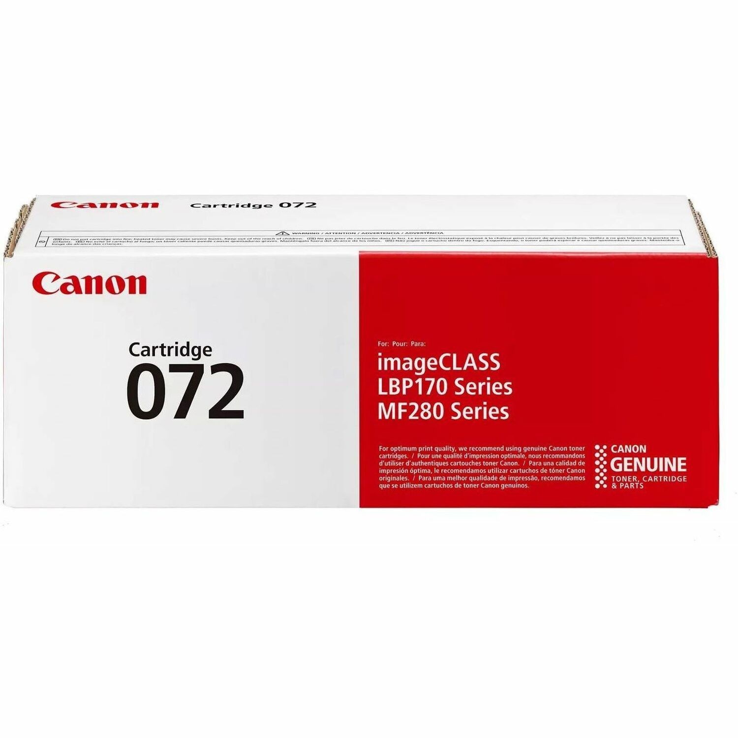 Canon 72 Original Laser Toner Cartridge - Box - Black - 1 Pack