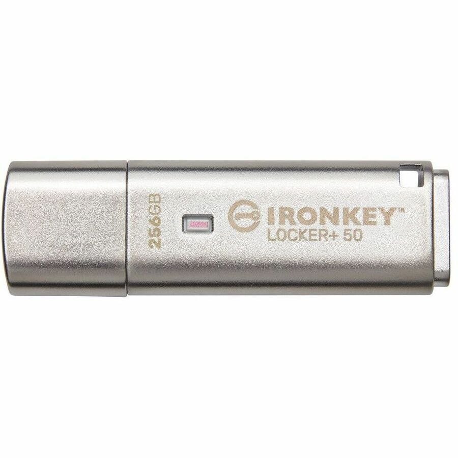 IronKey IronKey Locker+ 50 256 GB USB 3.2 (Gen 1) Type A Flash Drive - XTS-AES - TAA Compliant