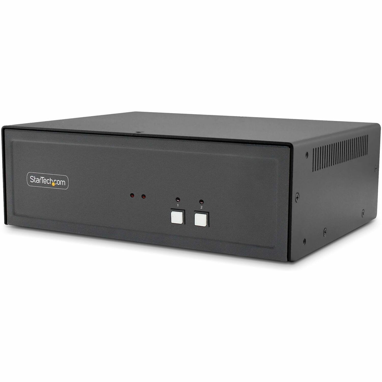 StarTech Secure 2-Port Dual-Monitor KVM Switch, DVI, NIAP 4.0, Metal Housing, CAC, Made in the USA