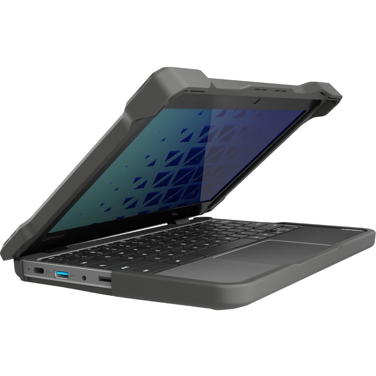 MAXCases Extreme Shell-F Slide Case for HP Chromebook G9 and G8 Clamshell 11.6" (Gray/Clear)