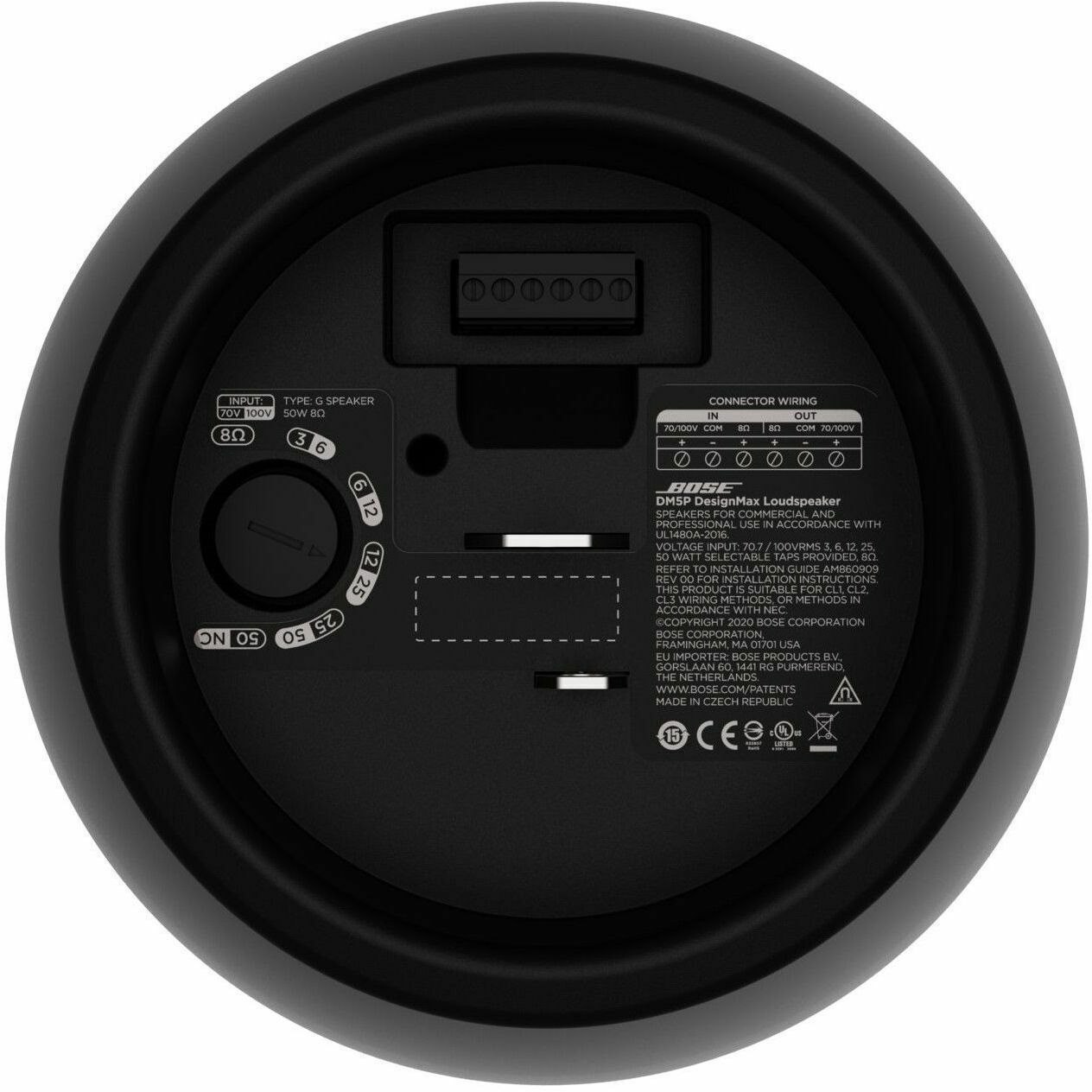 Bose Professional DesignMax DM5P 2-way Indoor Pendant Mount Speaker - 60 W RMS - Black