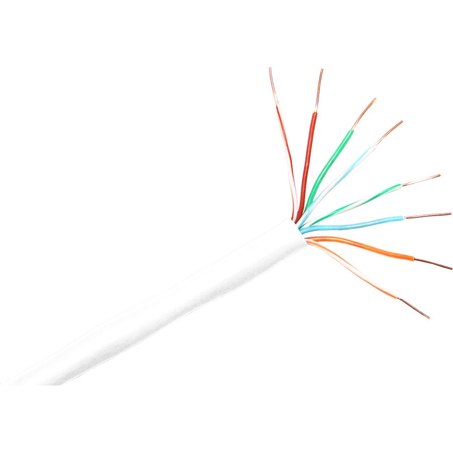 ClearLinks 1000FT Cat. 5E 350MHZ Stranded White PVC UPT Bulk Cable