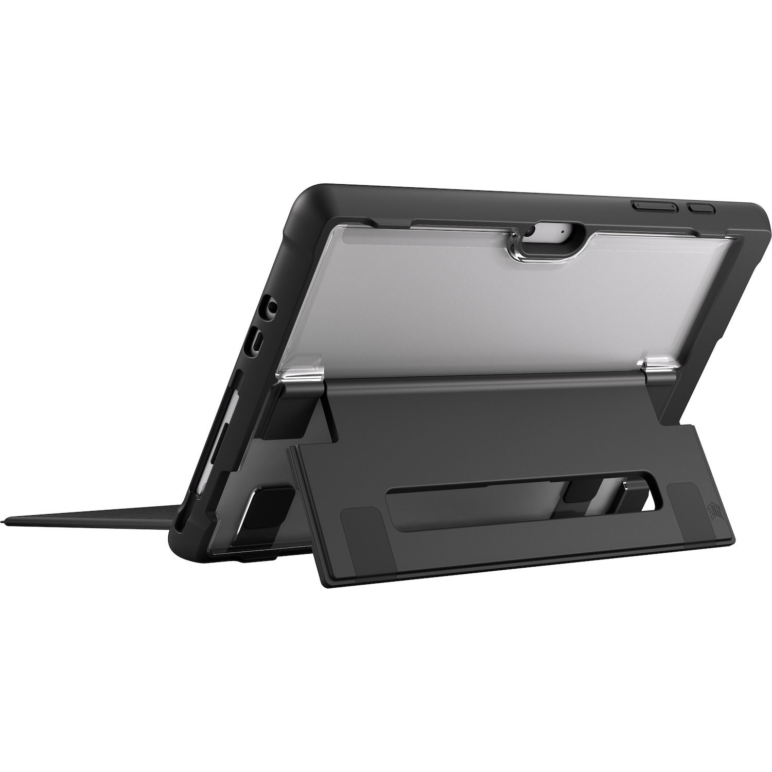 STM Goods Dux Shell Rugged Case for Microsoft Surface Go 2, Surface Go 3, Surface Go 4 Tablet - Black
