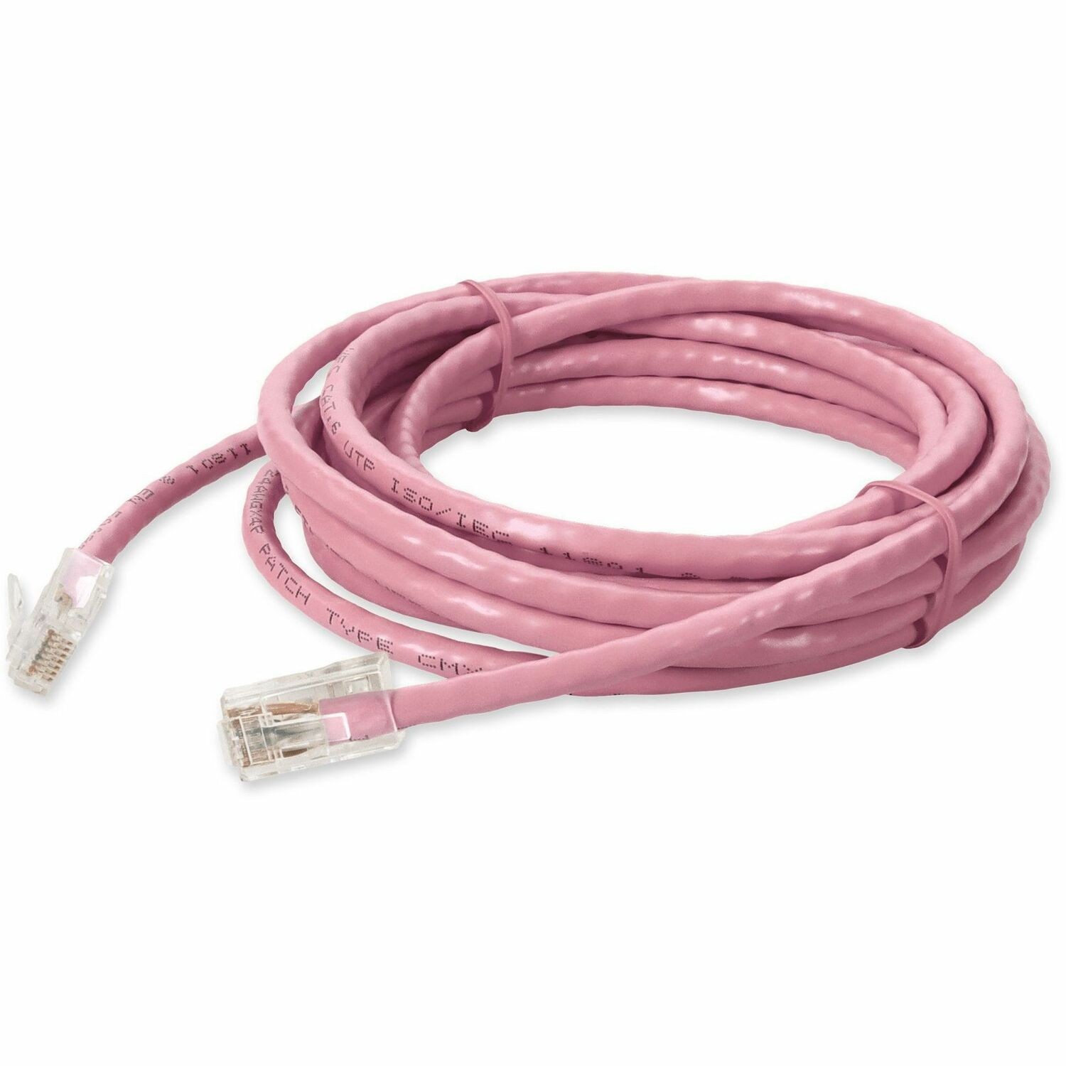 AddOn 7ft Pink CAT 6 PVC Ethernet Cable Non-Booted RJ-45 M/M
