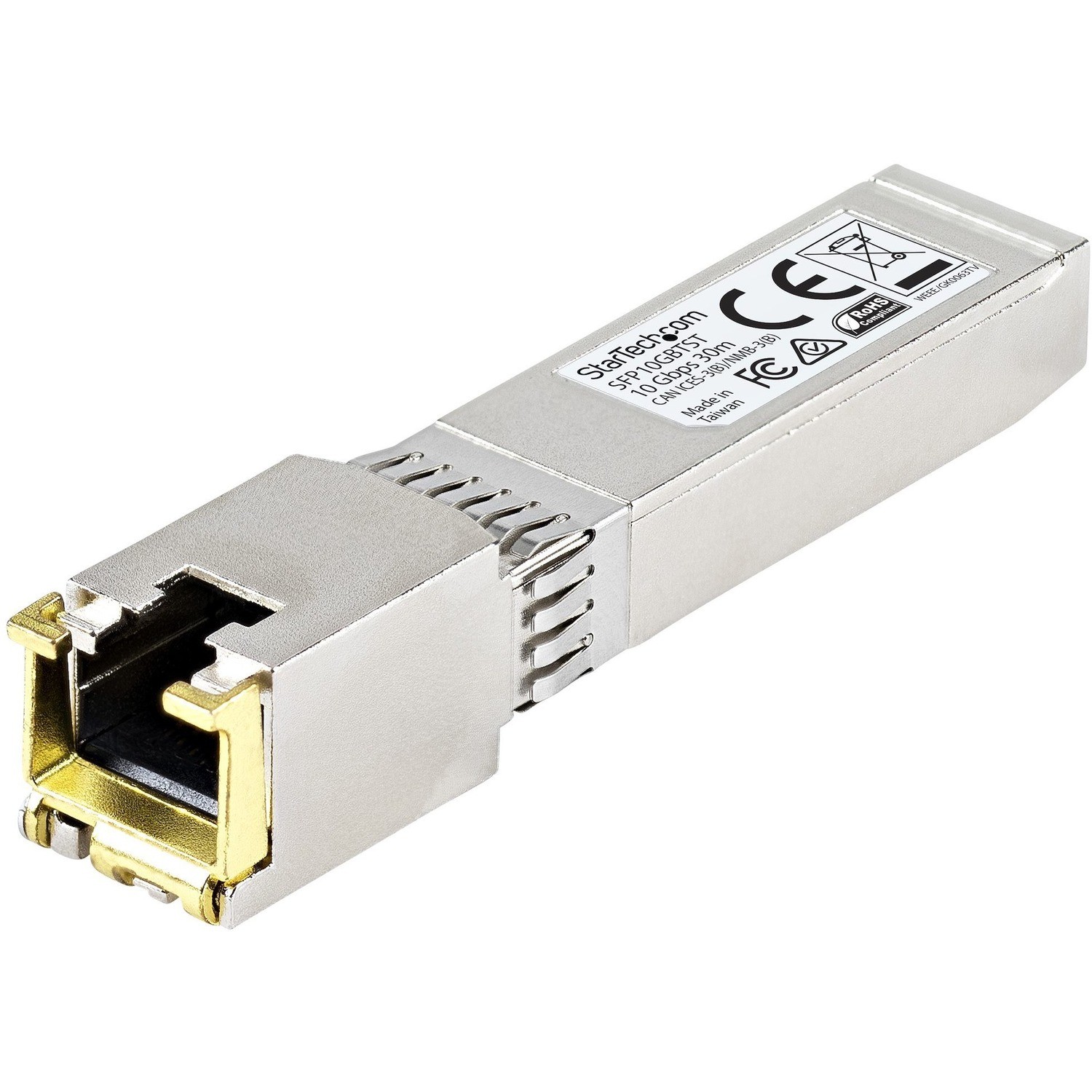 StarTech.com SFP+ - 1 x RJ-45 Duplex 10GBase-T Network LAN - 1 Each