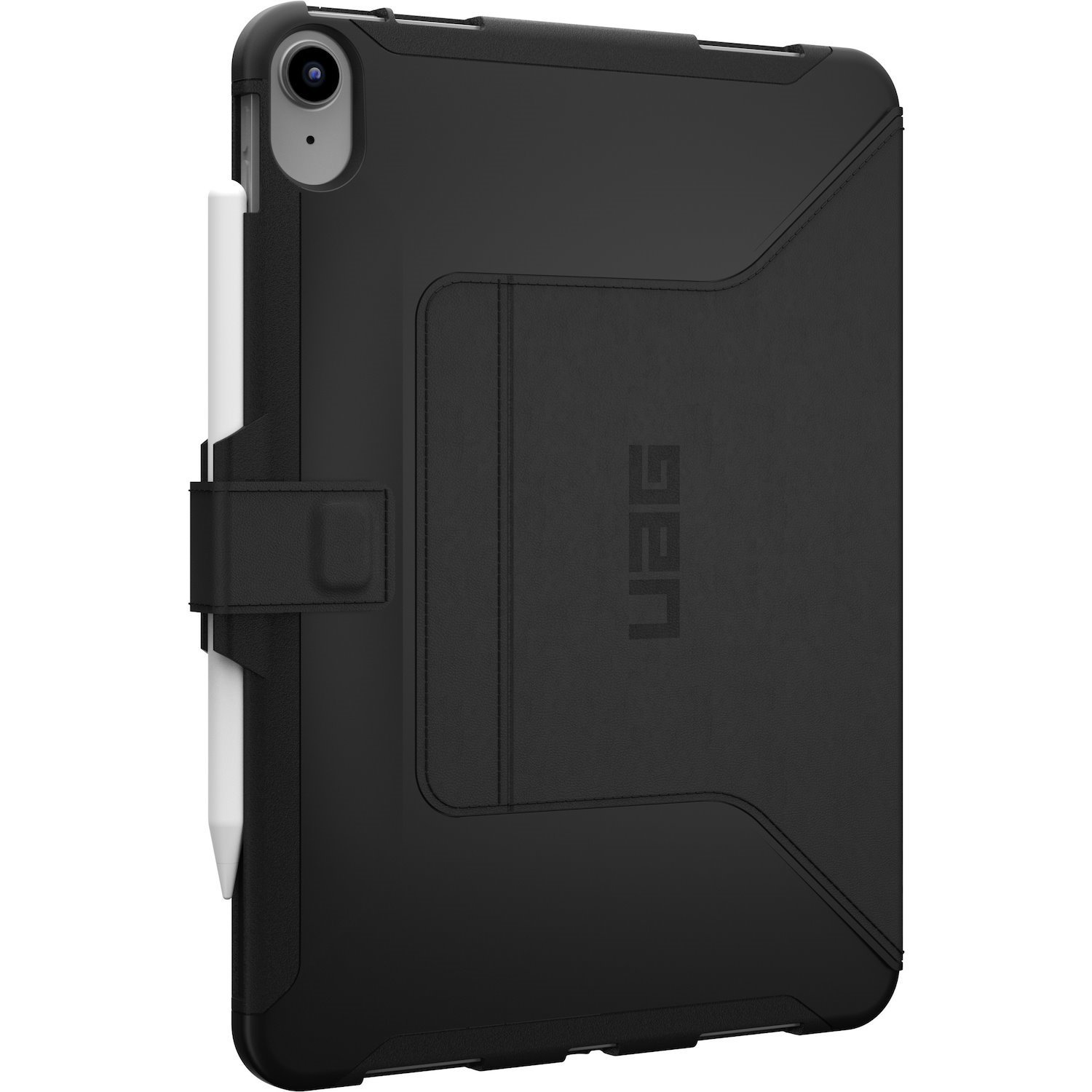 Urban Armor Gear Scout Carrying Case (Folio) for 10.9" Apple iPad (11th Generation), iPad (10th Generation), iPad (2022) Tablet, Apple Pencil, Stylus - Black