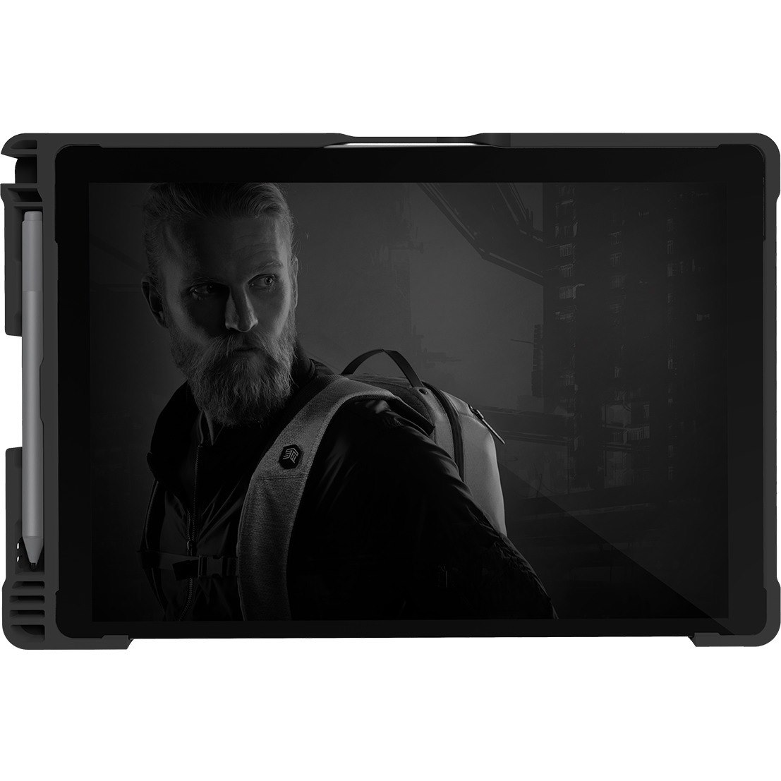 STM Goods Dux Shell Rugged Case for Microsoft Surface Pro 7, Surface Pro 6, Surface Pro (5th Gen), Surface Pro 4, Surface Pro 7+ Tablet - Textured - Black
