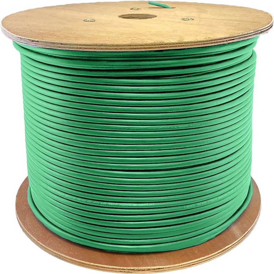 AddOn 1000ft Non-Terminated Green CAT 6 PVC Bulk Cable