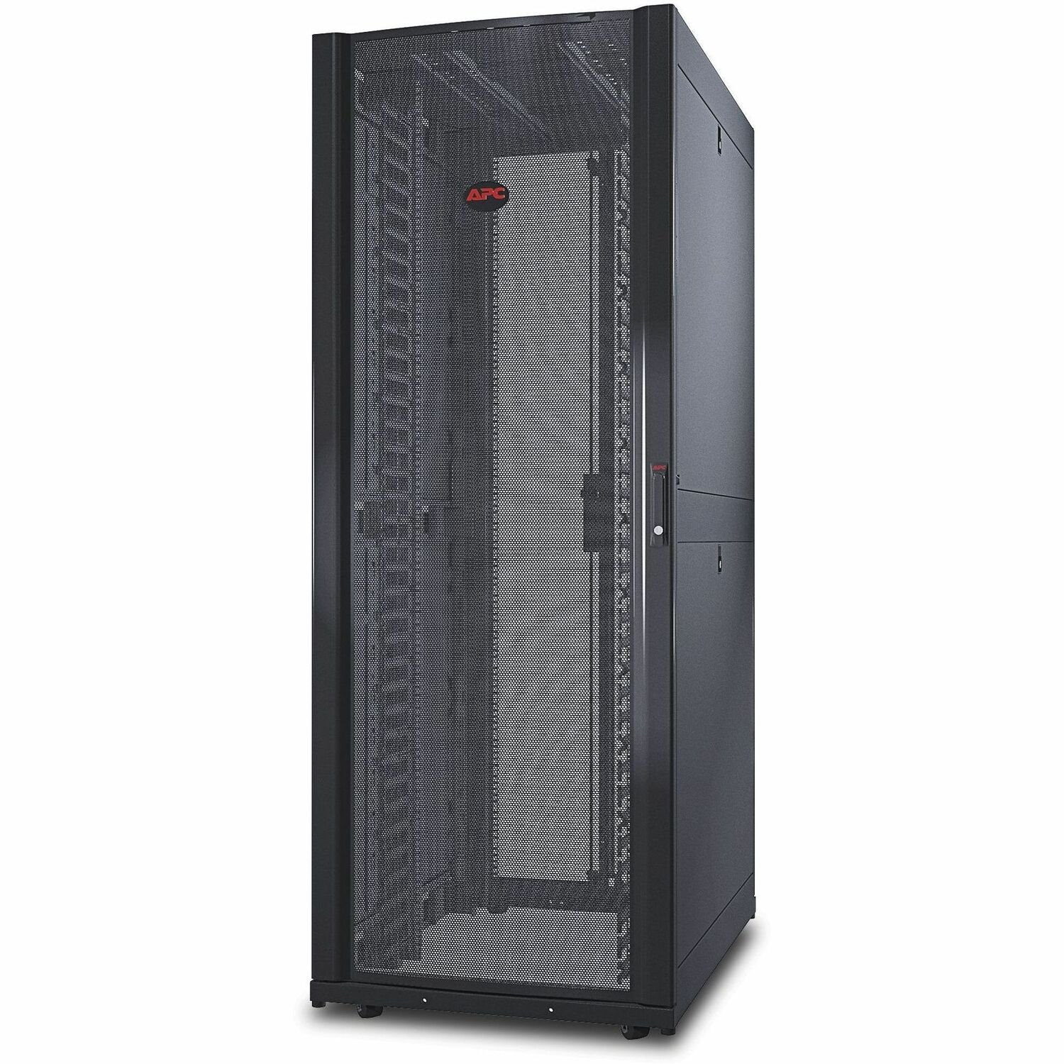 APC by Schneider Electric NetShelter SX 42U Floor Standing Rack Cabinet for Networking, Airflow System - 482.60 mm Rack Width - Black - TAA Compliant
