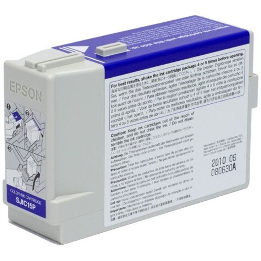 Epson SJIC15P Original Inkjet Ink Cartridge - Cyan, Magenta, Yellow - 1 Pack