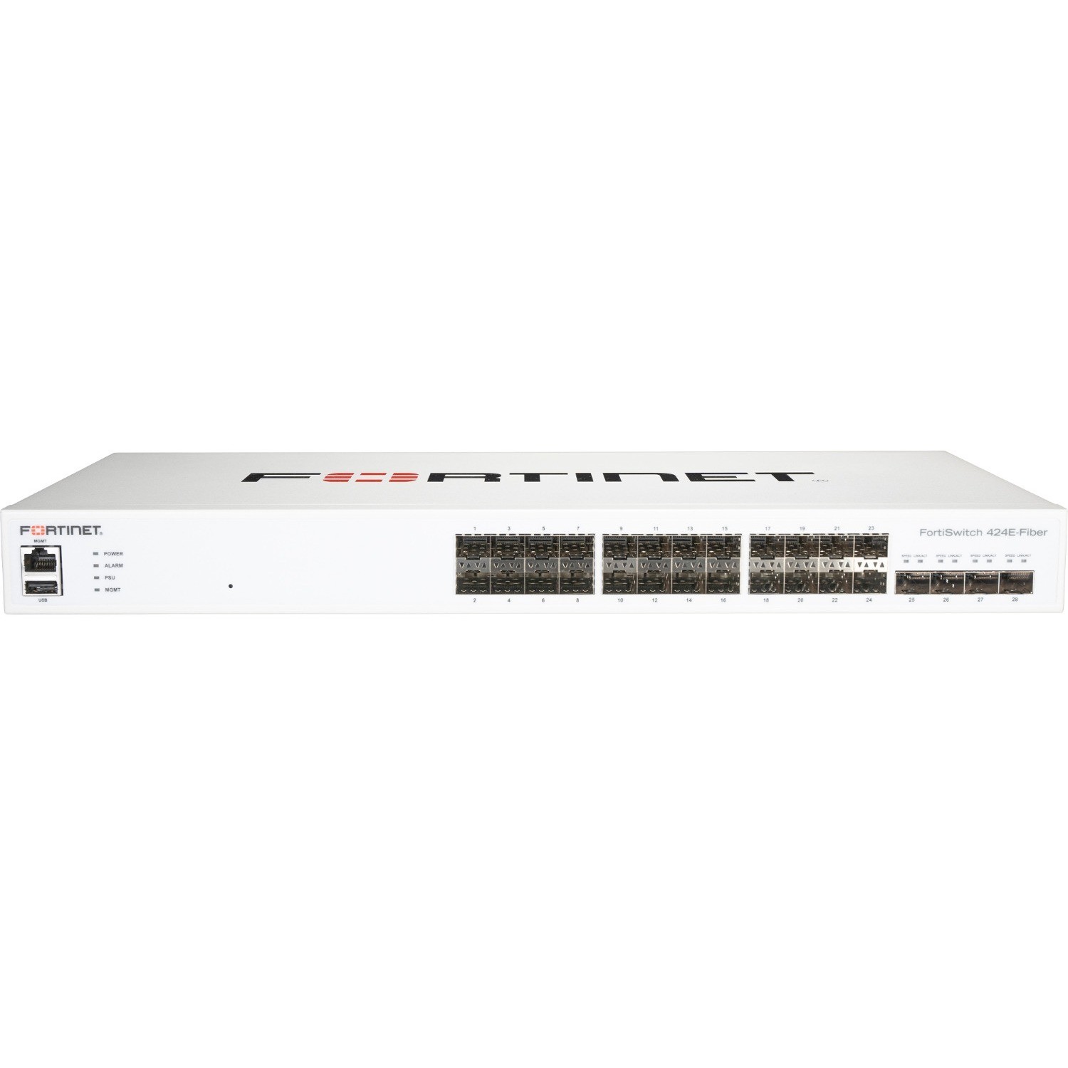 Fortinet FortiSwitch-424E-Fiber Layer 2/3 FortiGate Switch Controller Compatible Switch With 24 X Ge SFP Ports, 4 X 10 Ge SFP+ Uplinks