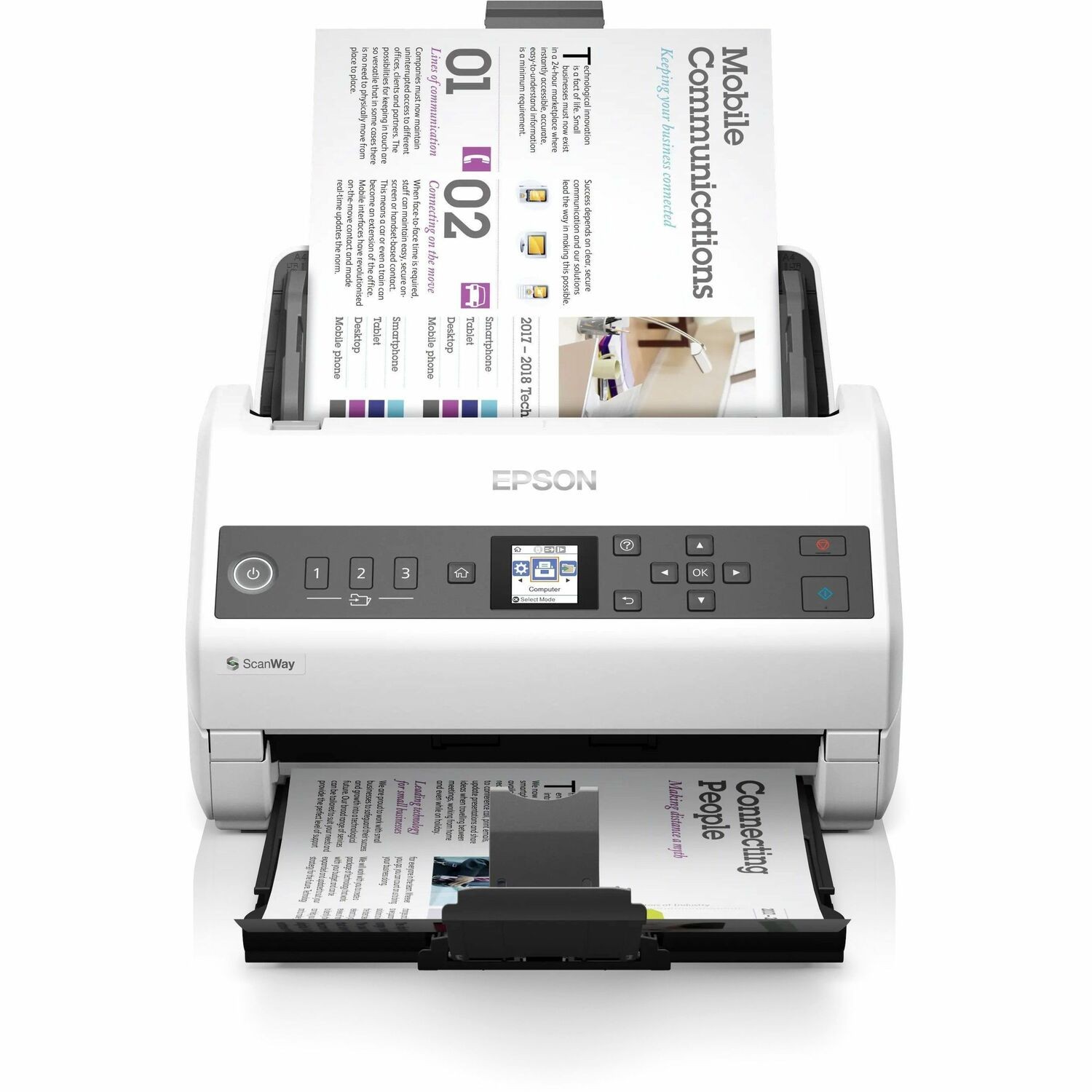 Epson DS-730N Sheetfed Scanner - 600 dpi Optical - TAA Compliant