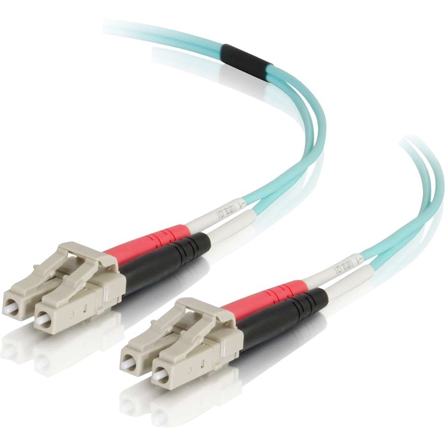 Cables To Go C2G LC-LC 50/125 Om4 Duplex Multimode PVC Fiber Optic Cable - Aqua, 50M