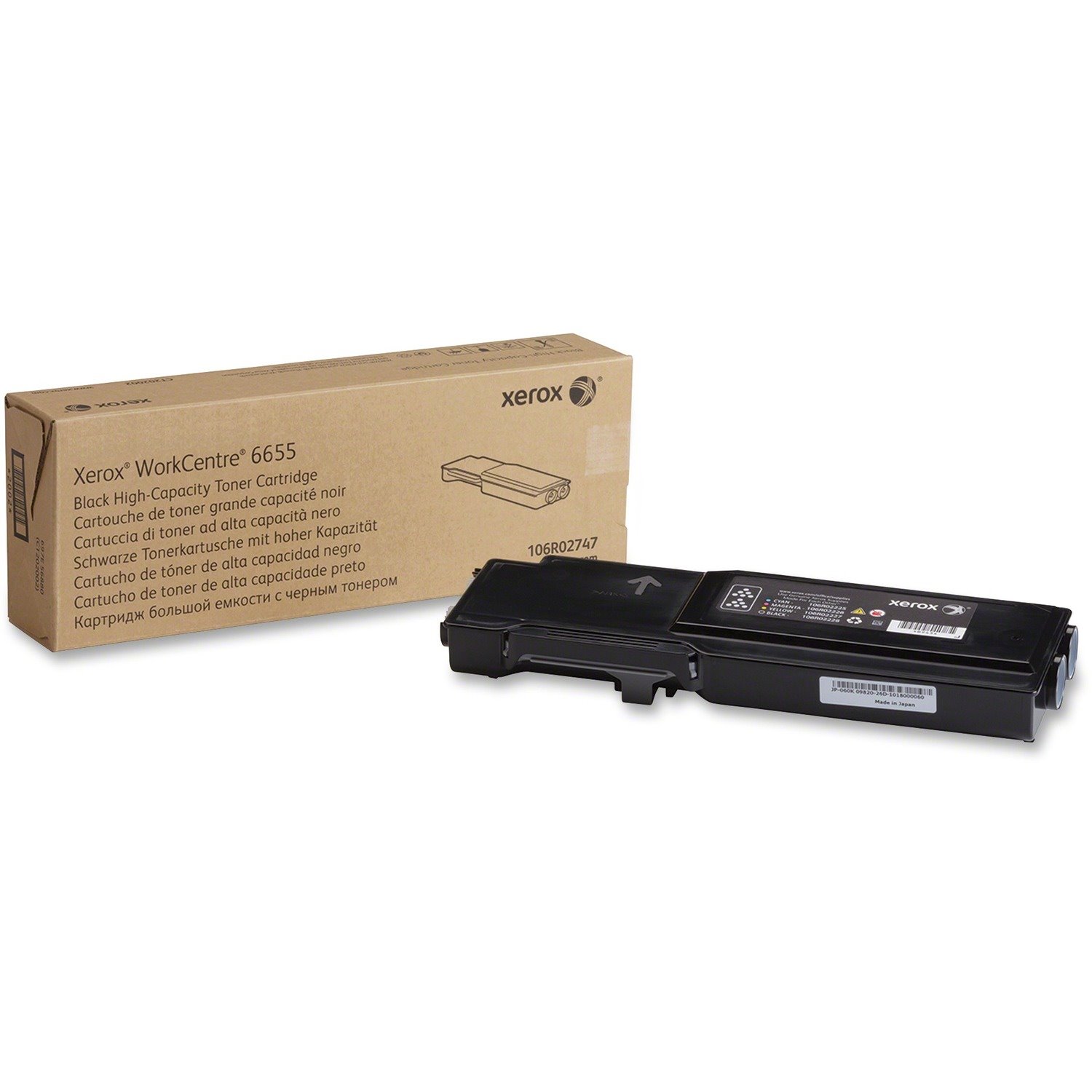Xerox Genuine WorkCentre&reg; 6655/6655i Black High capacity Toner Cartridge (12000 Pages) - 106R02747