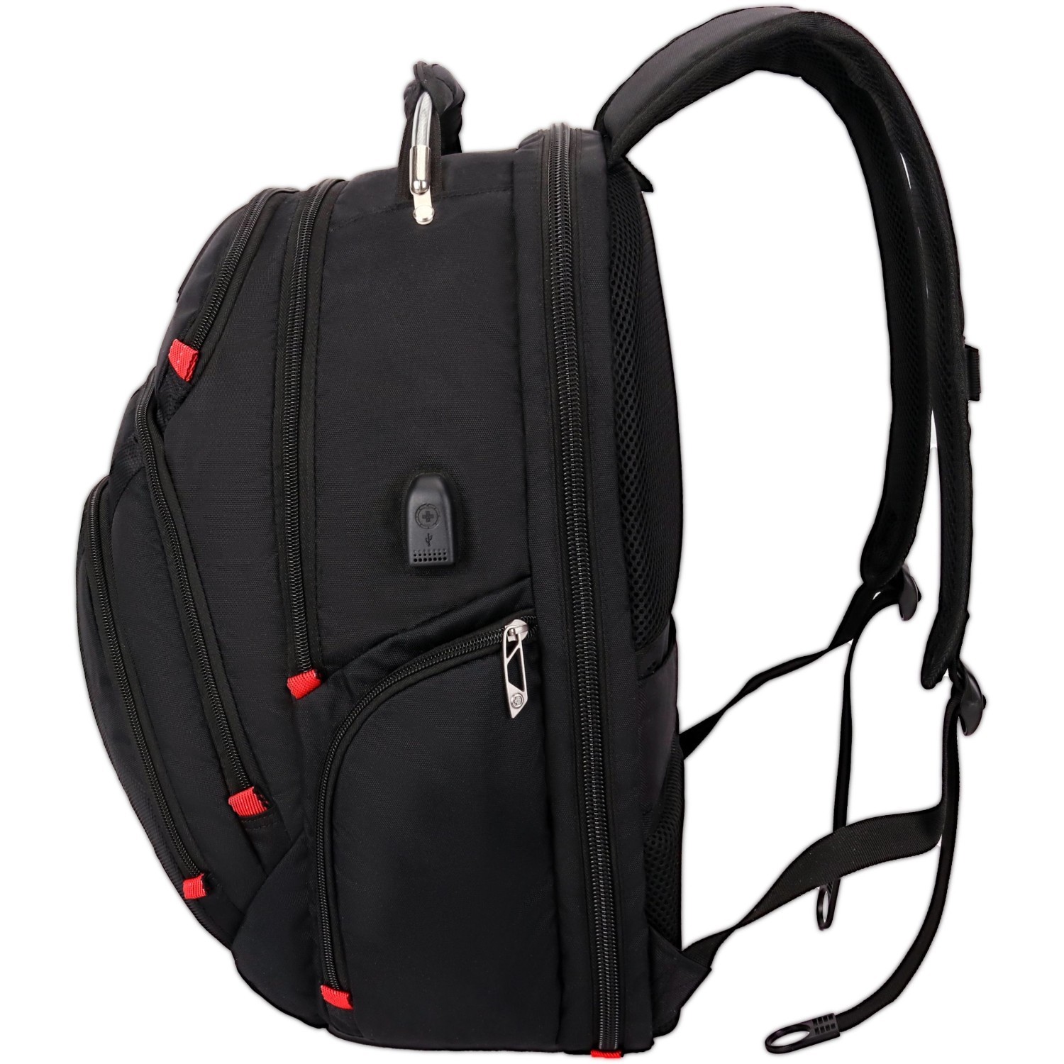 Swissdigital Design Pixel SD-857 Carrying Case (Backpack) for 15.6" to 16" Apple iPhone iPad Notebook, MacBook Pro - Black