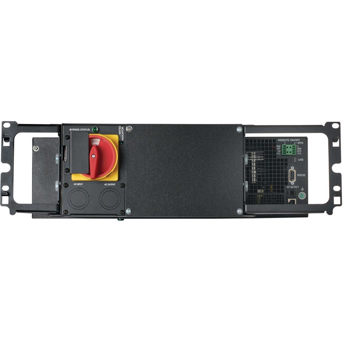 Eaton Tripp Lite Series 200-240V 6000VA 6000W On-Line UPS, Unity Power Factor with Bypass PDU, Hardwire Input/Output, 3U