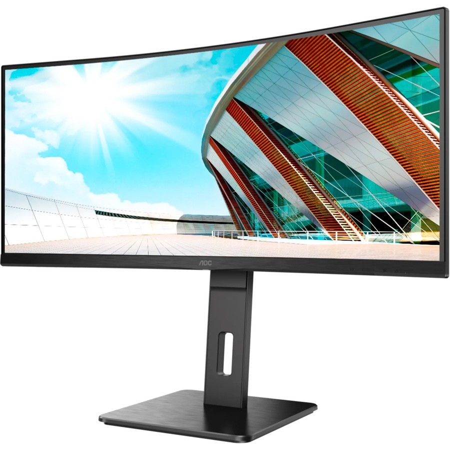 AOC CU34P2A 86.4 cm (34") UW-QHD Curved Screen Gaming LCD Monitor - 21:9 - Black