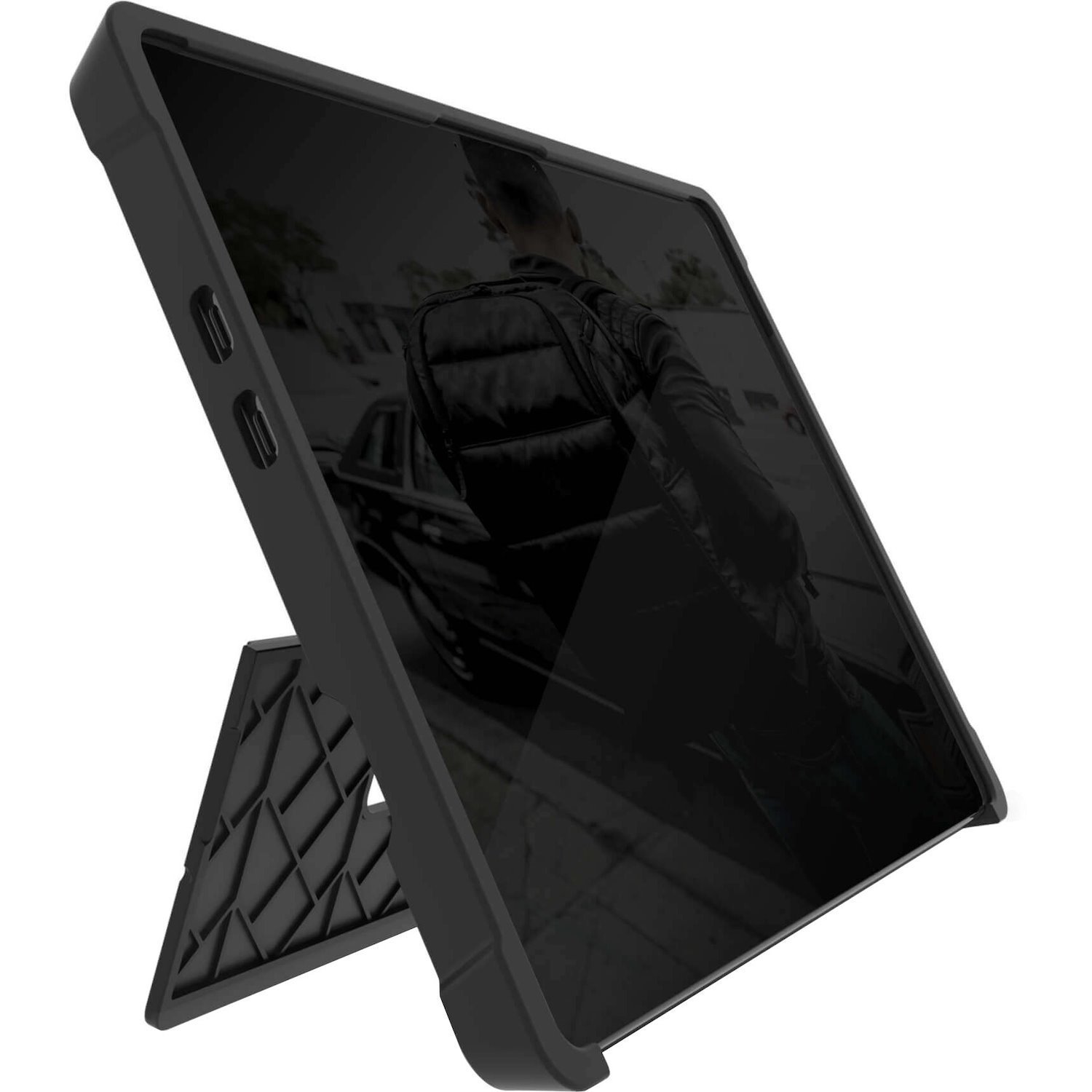 STM Goods Dux Shell Rugged Case for Microsoft Surface Pro 9, Surface Pro 10, Surface Pro 11 Tablet - Black