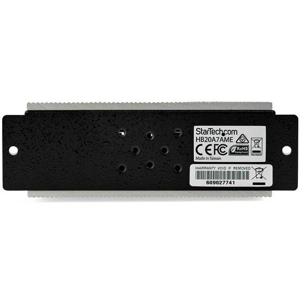 StarTech.com USB Hub - USB Type B - External - Black, Silver - TAA Compliant