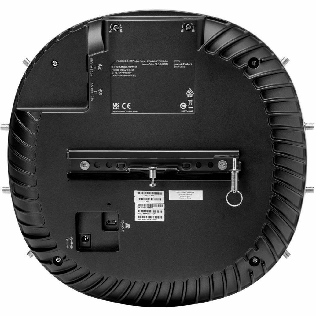 Aruba AP-754 Tri Band Wi-Fi 7 IEEE 802.11a/b/g/n/ac/ax/be/az/mc 18.70 Gbit/s Wireless Access Point - Indoor/Outdoor