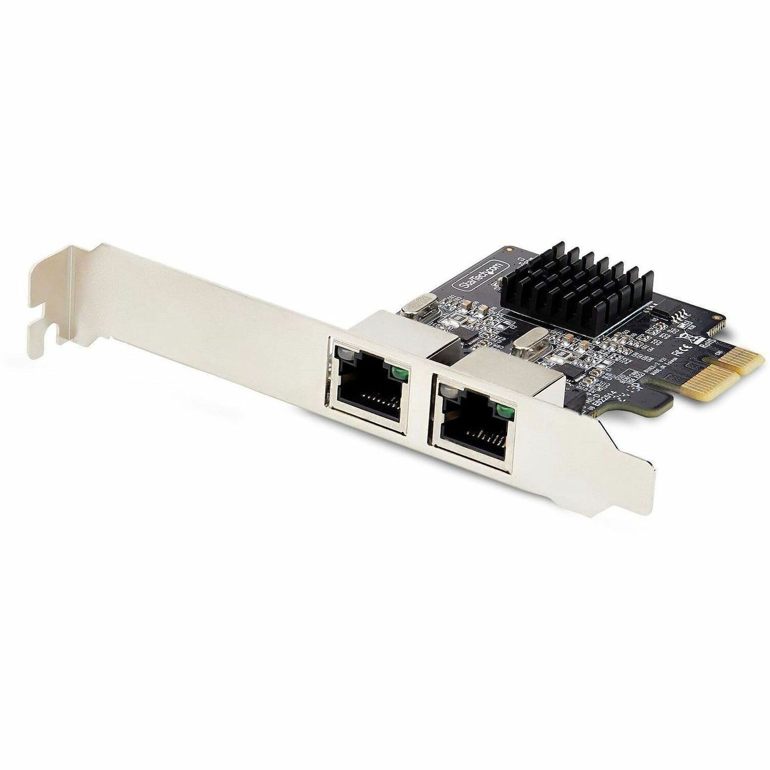 StarTech 2-Port Gigabit PCIe Network Adapter Card, 10/100/1000Mbps PCI Express NIC, Dual Realtek RTL8111H, TAA Compliant