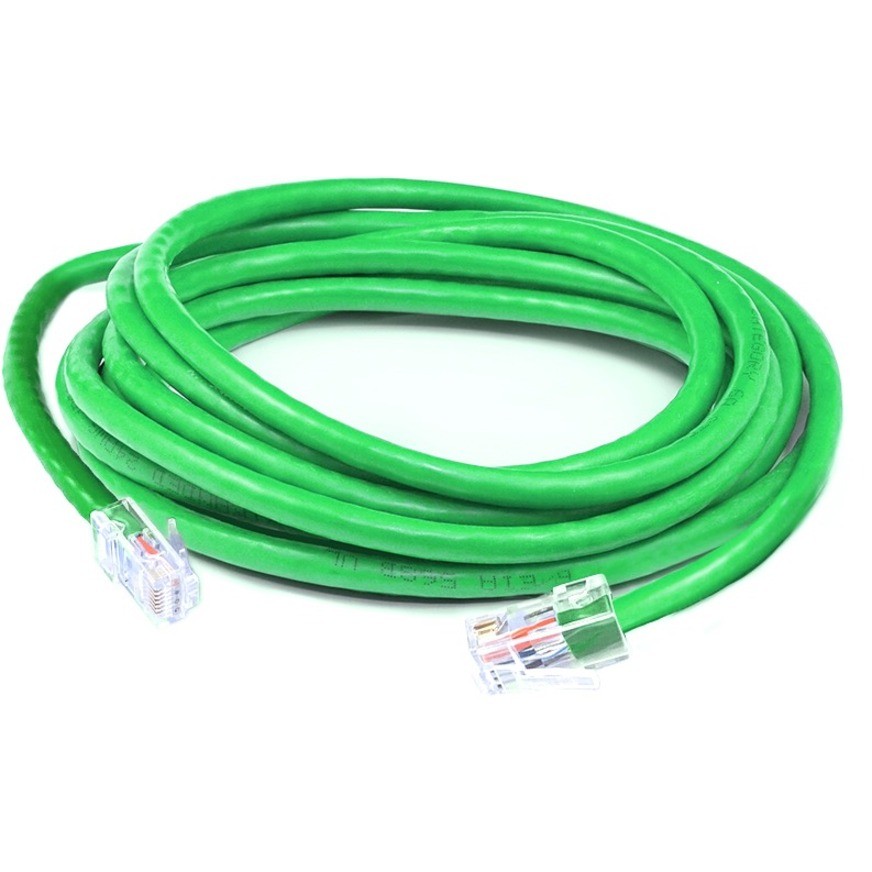 AddOn 2ft Green CAT 6A Shielded PVC Ethernet Cable Snagless Easy Clear Boot RJ-45 M/M