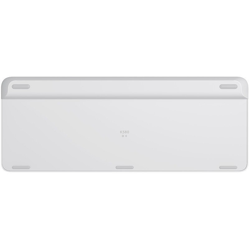 Logitech K580 Keyboard - Wireless Connectivity - USB Interface - Off White