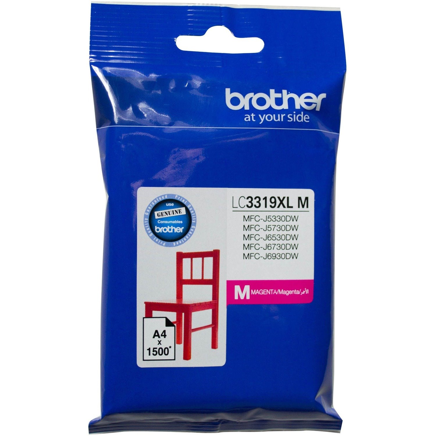 Brother LC3319XLM Original High Yield Inkjet Ink Cartridge - Magenta Pack
