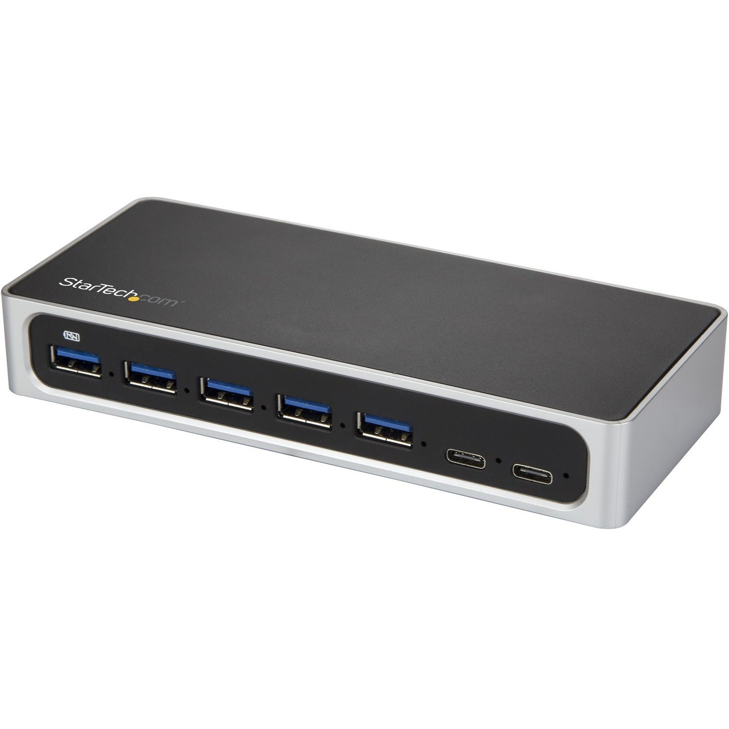 StarTech.com 7 Port USB C Hub with Fast Charge - 5x USB-A & 2x USB-C (USB 3.0 SuperSpeed 5Gbps) - USB 3.2 Gen 1 Adapter Hub - Self Powered