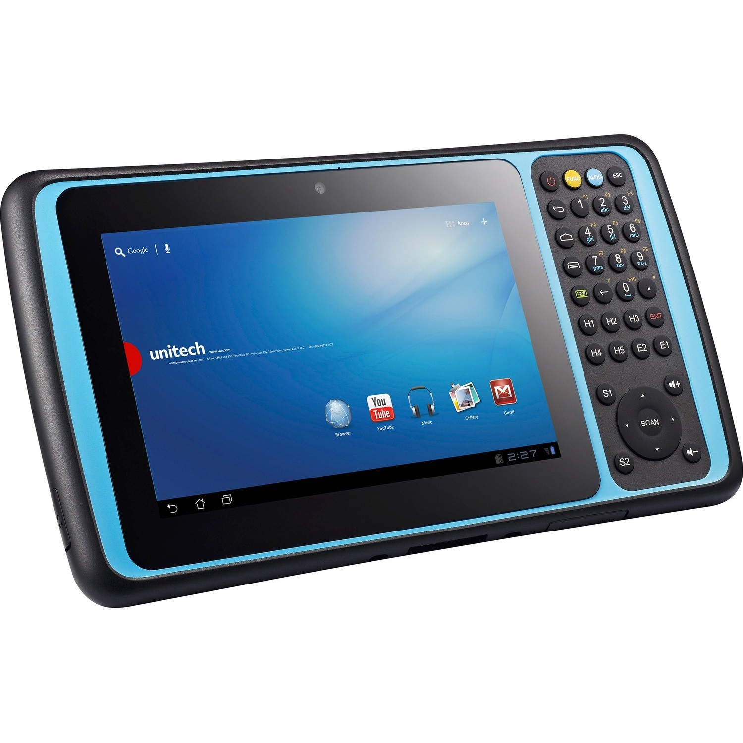 Unitech TB120 Tablet - 7" - Texas Instruments OMAP4470 - 1 GB - 8 GB Storage - Android 4.3 Jelly Bean - 3.75G
