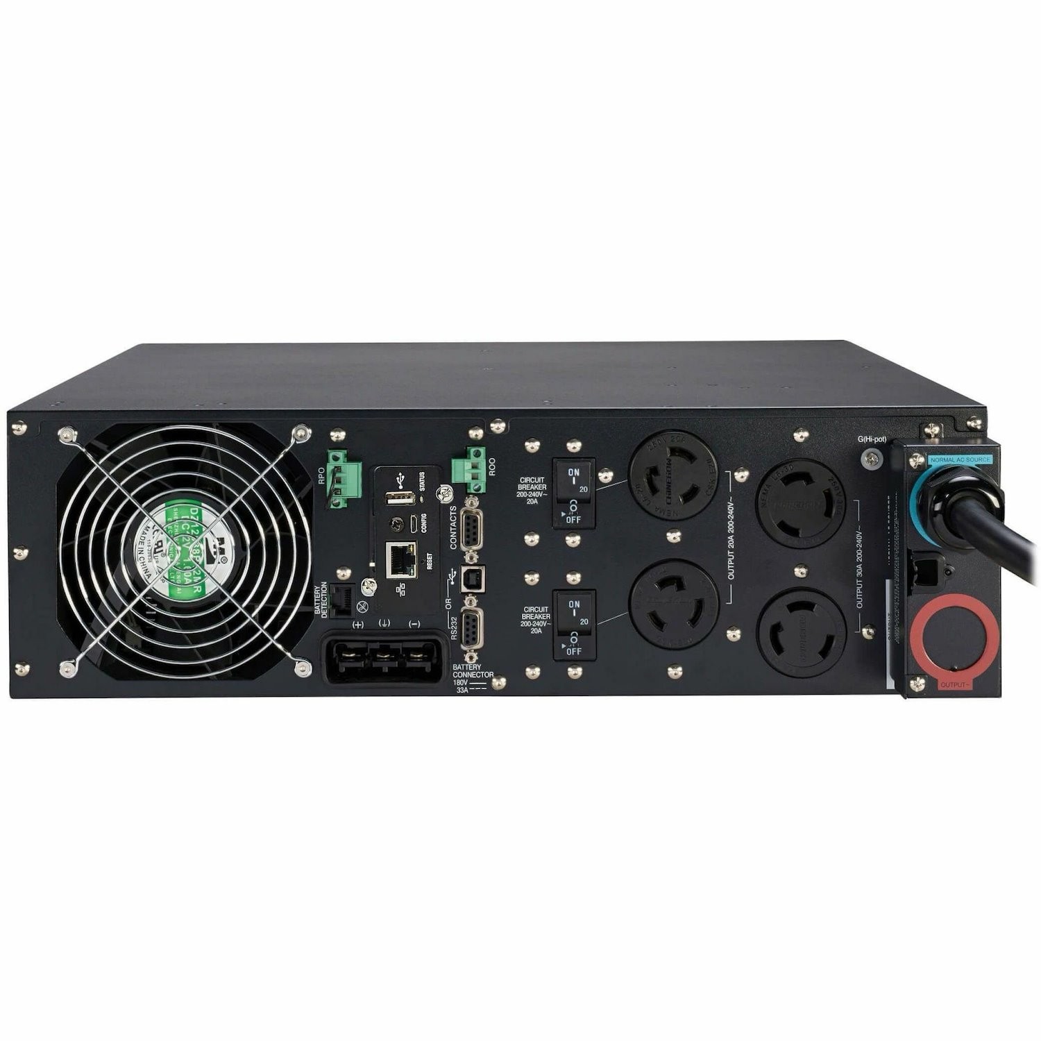 Eaton Tripp Lite Series SmartOnline 6000VA 5400W 208V Online Double-Conversion UPS - 2 L6-20R and 2 L6-30R Outlets, L6-30P Input, Network Card Included, Extended Run, 3U Rack/Tower, TAA