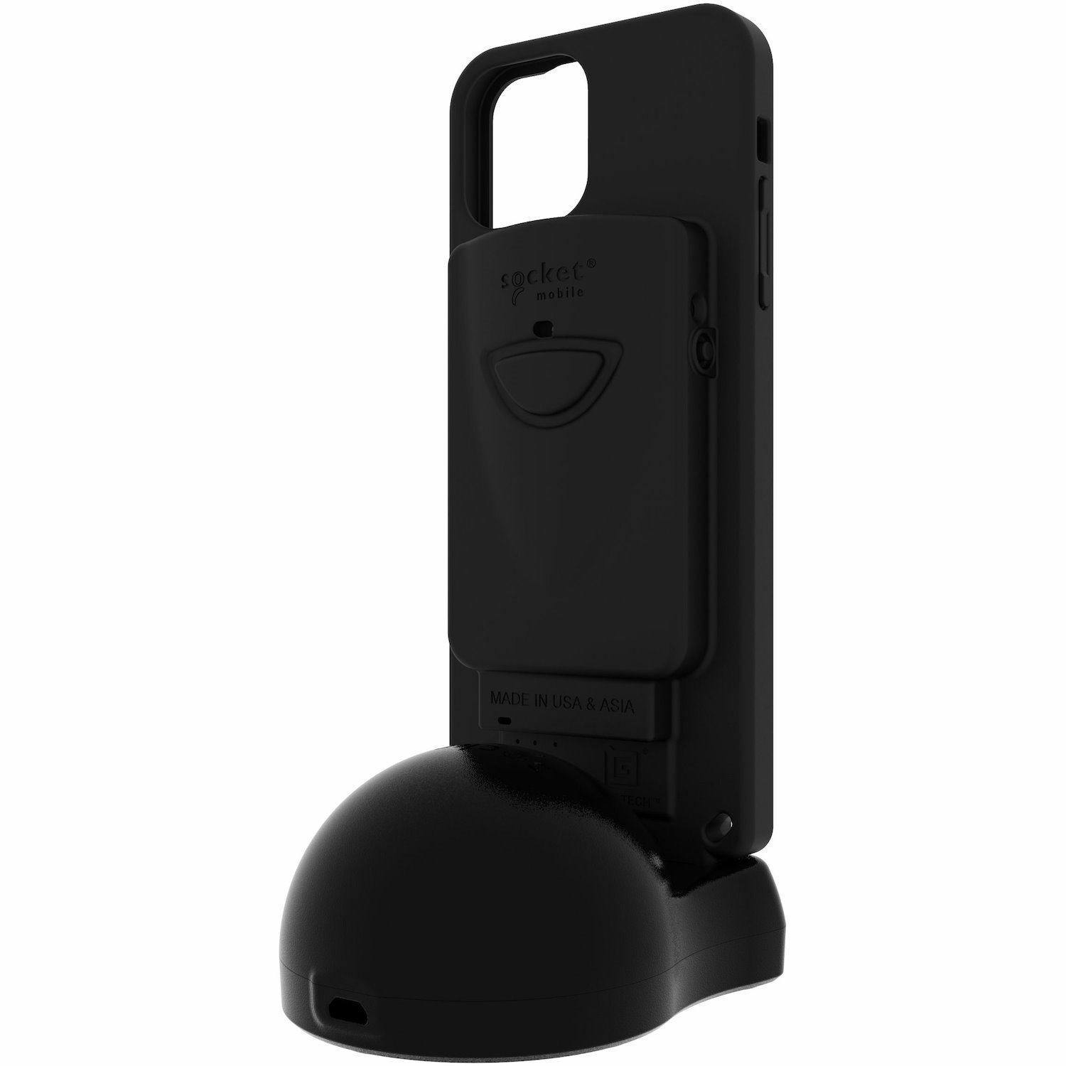 Socket Mobile DuraSled DS820 Retail, Hospitality, Logistics, Inventory, Transportation, Warehouse, Field Sales/Service Barcode Scanner - Wireless Connectivity - USB Cable Included