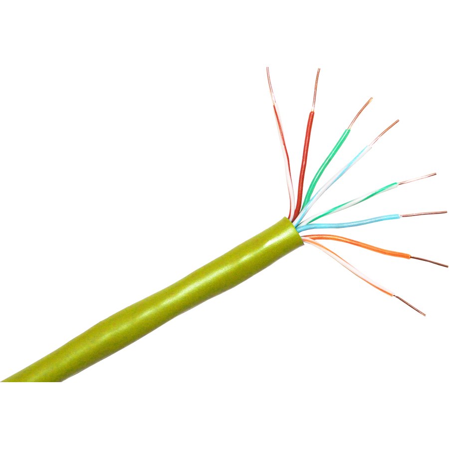 ClearLinks 1000FT Cat. 5E 350MHZ Solid Yellow Bulk Cable