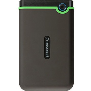 Transcend StoreJet 25M3 TS-2TSJ25M3S 2 TB Hard Drive - External - Iron Grey