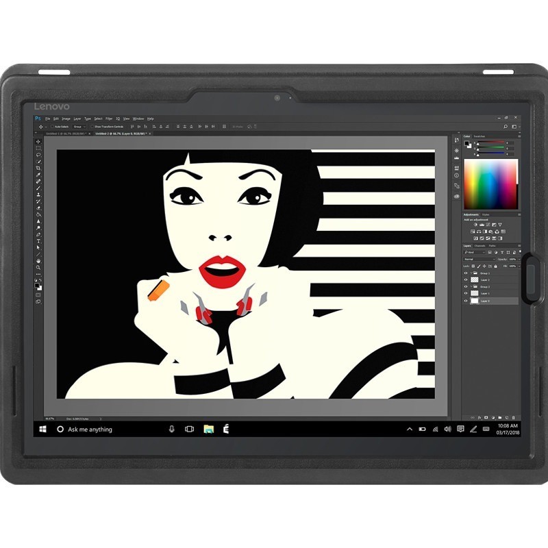 Lenovo - Open Source Protector Carrying Case for 13" Lenovo ThinkPad X1 Tablet 3rd Gen Tablet - Black