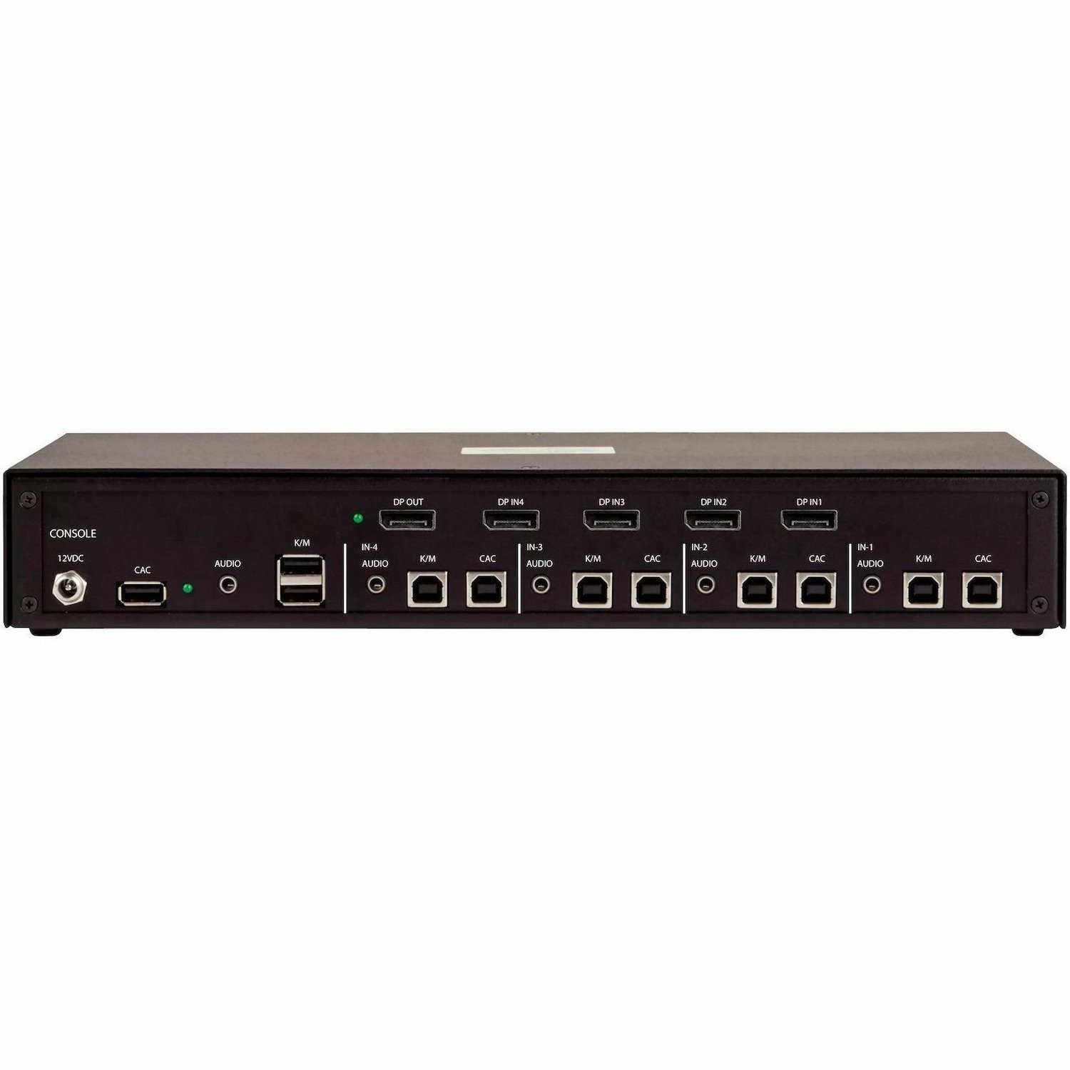 StarTech Secure 4-Port KVM Switch, DisplayPort, 4K 30Hz, NIAP 4.0, Metal Housing, CAC, Made in the USA
