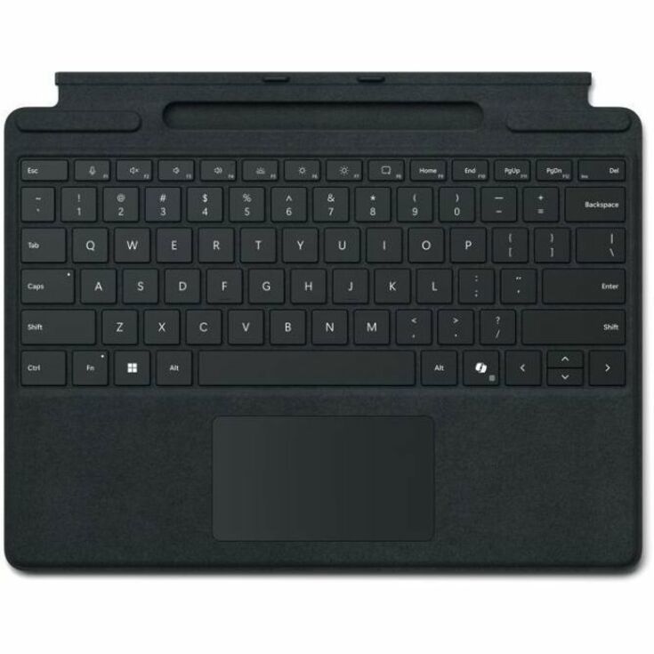 Microsoft Signature Keyboard/Cover Case Surface Pro 8, Surface Pro 9, Surface Pro X, Surface Pro 10, Surface Pro 11 Tablet - English Keyboard - Black