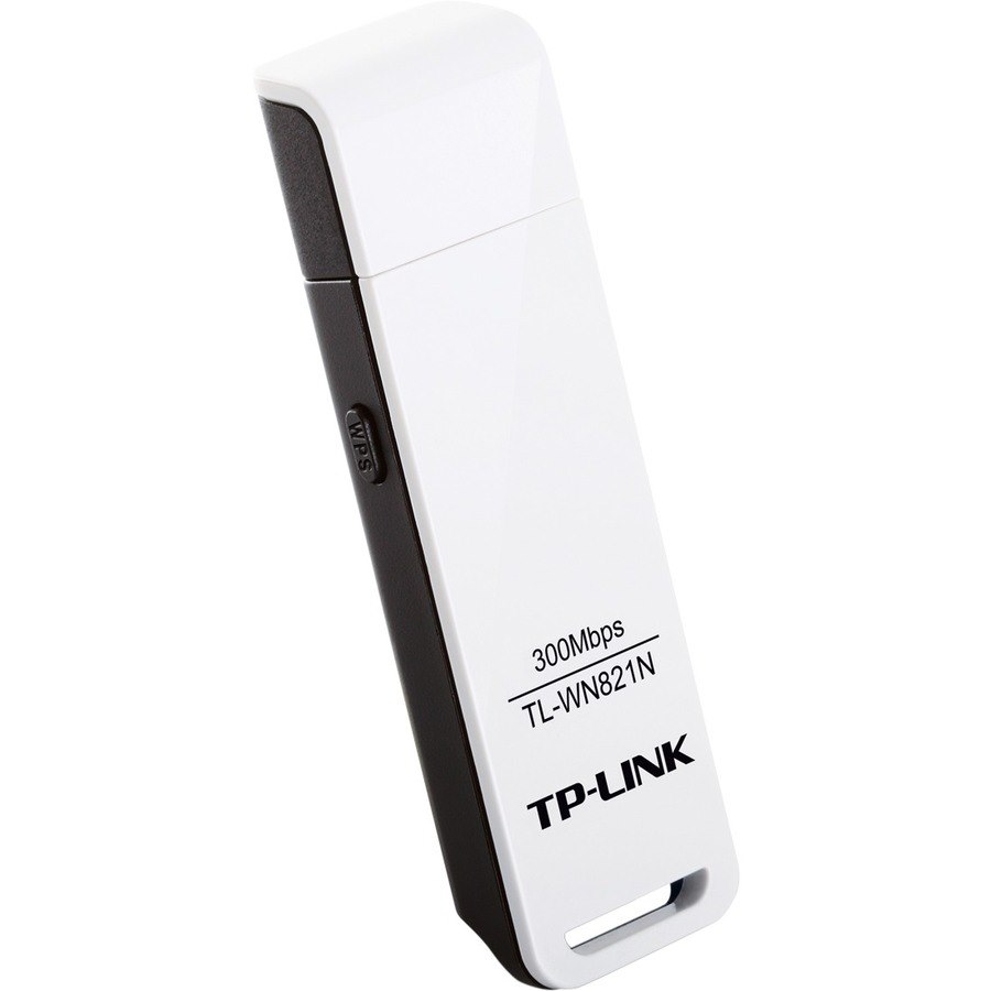 TP-LINK TL-WN821N Wireless N300 USB Adapter, 300Mbps, w/WPS Button IEEE 802.1b/g/n, WEP, WPA/WPA2