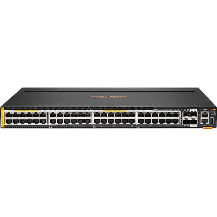 HPE CX 6300 48 Ports Manageable Layer 3 Switch - 5 Gigabit Ethernet, 10 Gigabit Ethernet, 50 Gigabit Ethernet - 5GBase-T, 10GBase-X, 50GBase-X