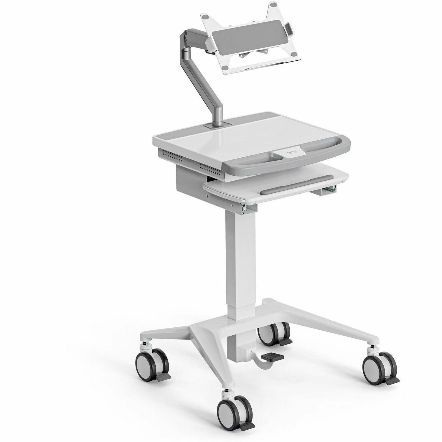 Mount-It! MedHub Mobile Workstation with Laptop Arm