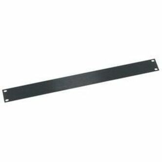 Middle Atlantic 1RU Flat Aluminum Rack Blanking Panel - Black Brushed and Anodized