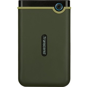 Transcend StoreJet 25M3 TS-2TSJ25M3G 2 TB Hard Drive - External - Military Green