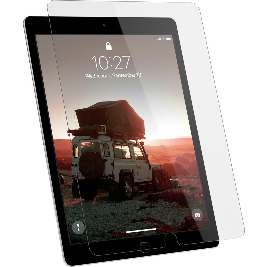 Urban Armor Gear Glass Screen Protector Shield for iPad 10.2" (9th Gen, 2021) - Glass-Clear