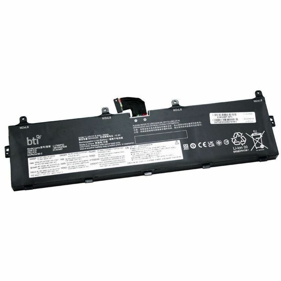 BTI 01AV497-BTI 11.25V 99WHR LI-ION BATTERY 01AV497, 01AV498, 5B10W13903, 5B10W13904, L17C6P51, L17M6P52, SB10K97636, SB10K97637, SB10T83146